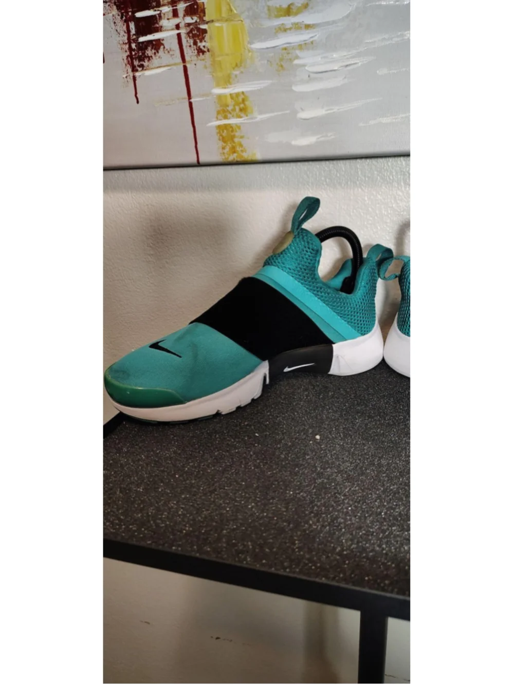 Nike Presto Extreme Shoes Youth Size 5Y Green Black Slip-On Sneakers 870022-300